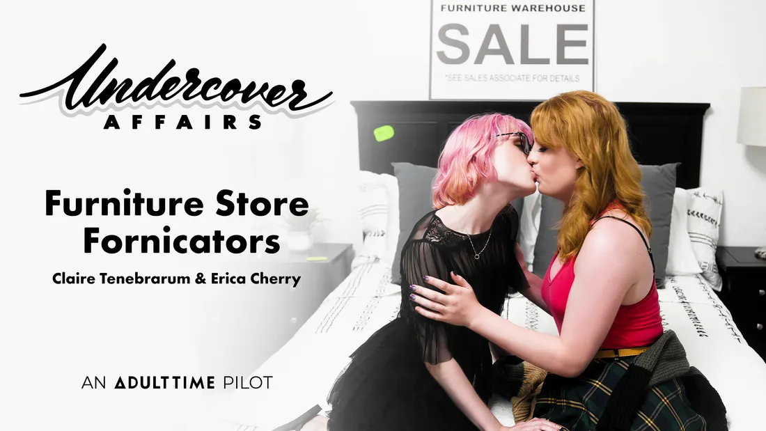Adult Time Pilots Erica Cherry & Claire Tenebrarum Furniture Store Fornicators