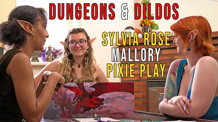 Girls Out West Mallory & Sylvia Rose & Pixie Play Dungeons And Dildos