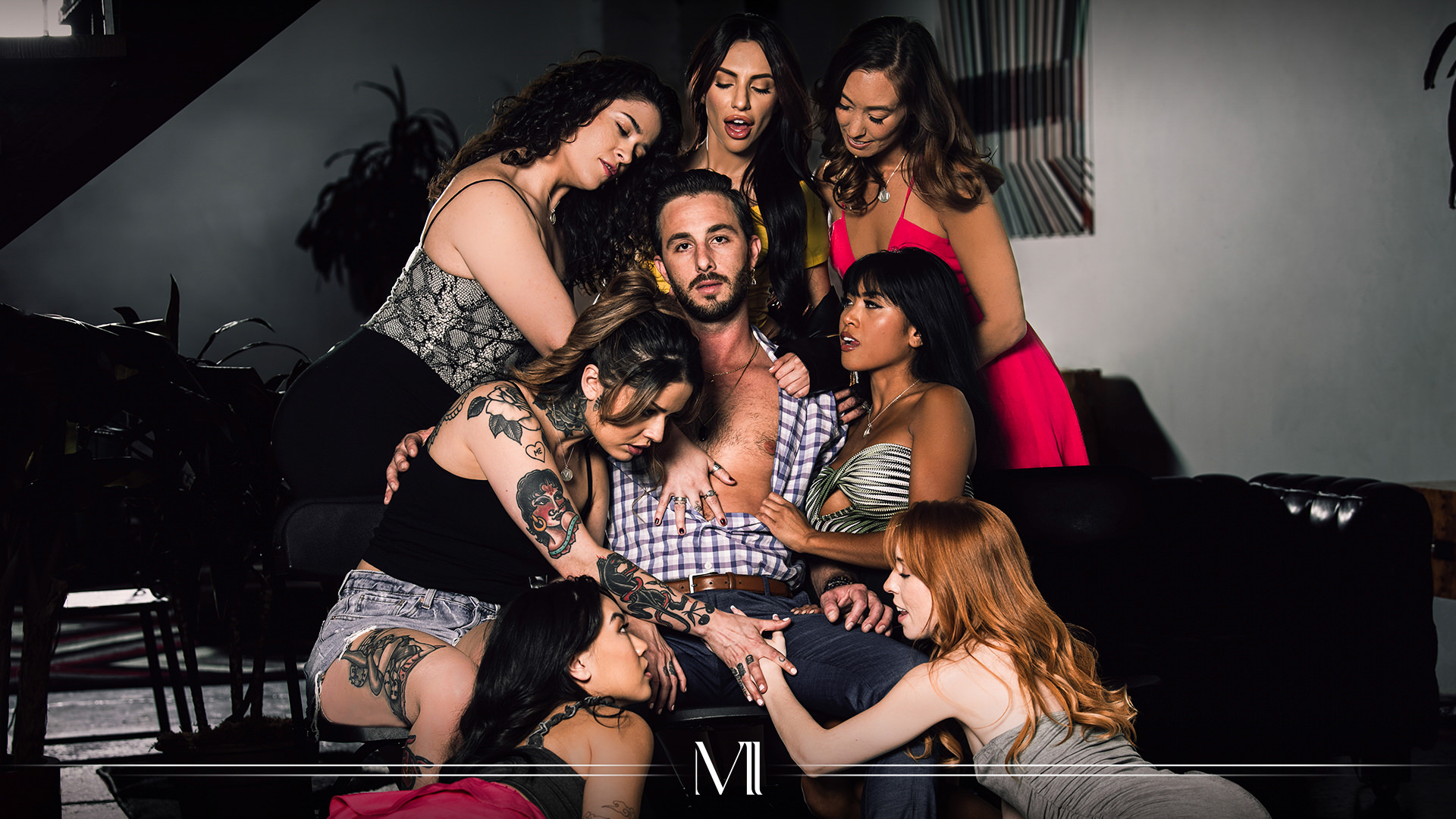 Modern Day Sins Christy Love, Victoria Voxxx, Lucas Frost, Hime Marie, Ember Snow, Madi Collins, Kimmy Kimm, Vanessa Vega Sinners Anonymous