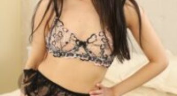 Art-Lingerie Louisa Lu in her bra, thong panties and nylons