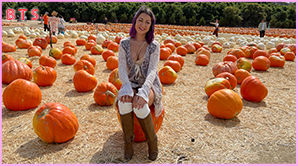 ATK Girlfriends Lily Adams Pumpkin Patch BTS