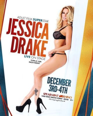 WICKED SENSUAL CARE’s JESSICA DRAKE to Headline Boise & West Palm Beach SPEARMINT RHINO Gentlemen’s Clubs