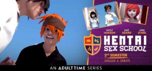 Adult Time Takes on a Sex Marathon in Hentai Sex School: Second Semester Scene ‘Debate’