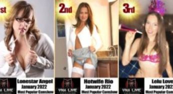 TEXAS MILF LONESTAR ANGEL THREEPEATS AS #1 VNALIVE.COM CAM STAR FOR JANUARY 2022!