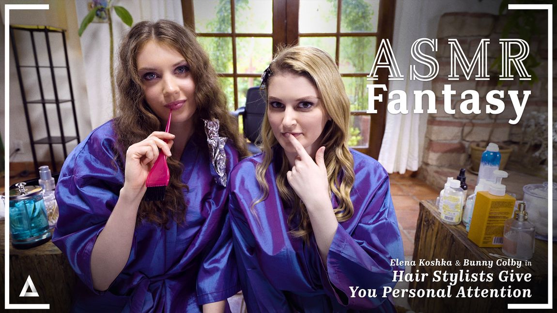 ASMR Fantasy Elena Koshka & Bunny Colby Hair Stylists Give You Personal Attention