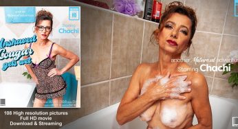Mature.nl Chachi – Unshaved Cougar Gets Wet