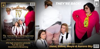 Mature.nl Jana & Edina & Maya & Aurora Sky – A Cinderella Story IV – My teaching evil stepmoms