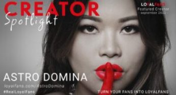 AstroDomina Named LoyalFans’ ‘Featured Creator’ for September