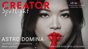 AstroDomina Named LoyalFans’ ‘Featured Creator’ for September