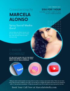 Social Media Influencer Marcela Alonso Offers Services to Fellow Performers