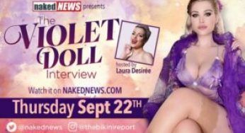Findom Queen Violet Doll Makes Her Naked News Debut Today