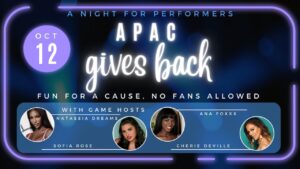 APAC Gives Back & Announces a Night for Performers