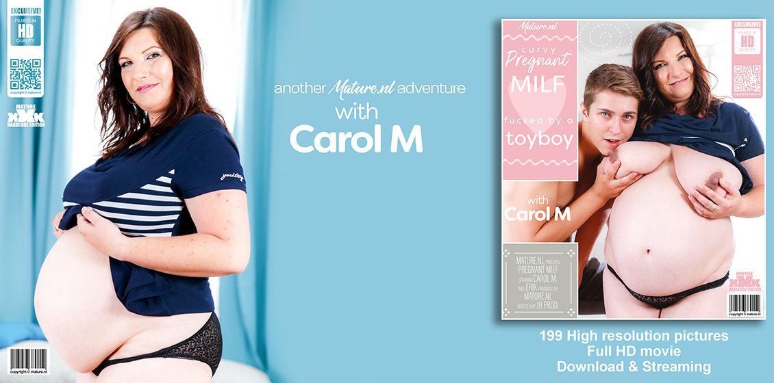 Mature nl Carol M Curvy Pregnant MILF Fucked by a Toyboy