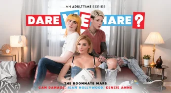 AdultTime DareWeShare Jean Hollywood & Cam Damage & Kenzie Anne – The Roommate Wars <i class="fas fa-video"></i>