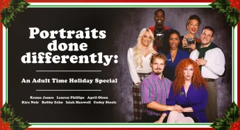 AdultTime Kenna James & Lauren Phillips & Kira Noir & Isiah Maxwell & Codey Steele & Robby Echo & April Olsen – Portraits Done Differently: An Adult Time Holiday Special <i class="fas fa-video"></i>