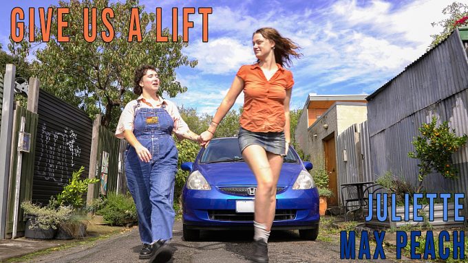GirlsOutWest Juliette & Max P – Juliette & Max Peach – Give Us A Lift