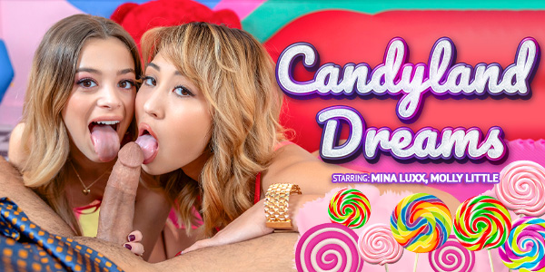 VRBangers Mina Luxx, Molly Little – Candyland Dreams