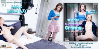 MatureNL Izen, Milka Way – Catching A Masturbating Granny