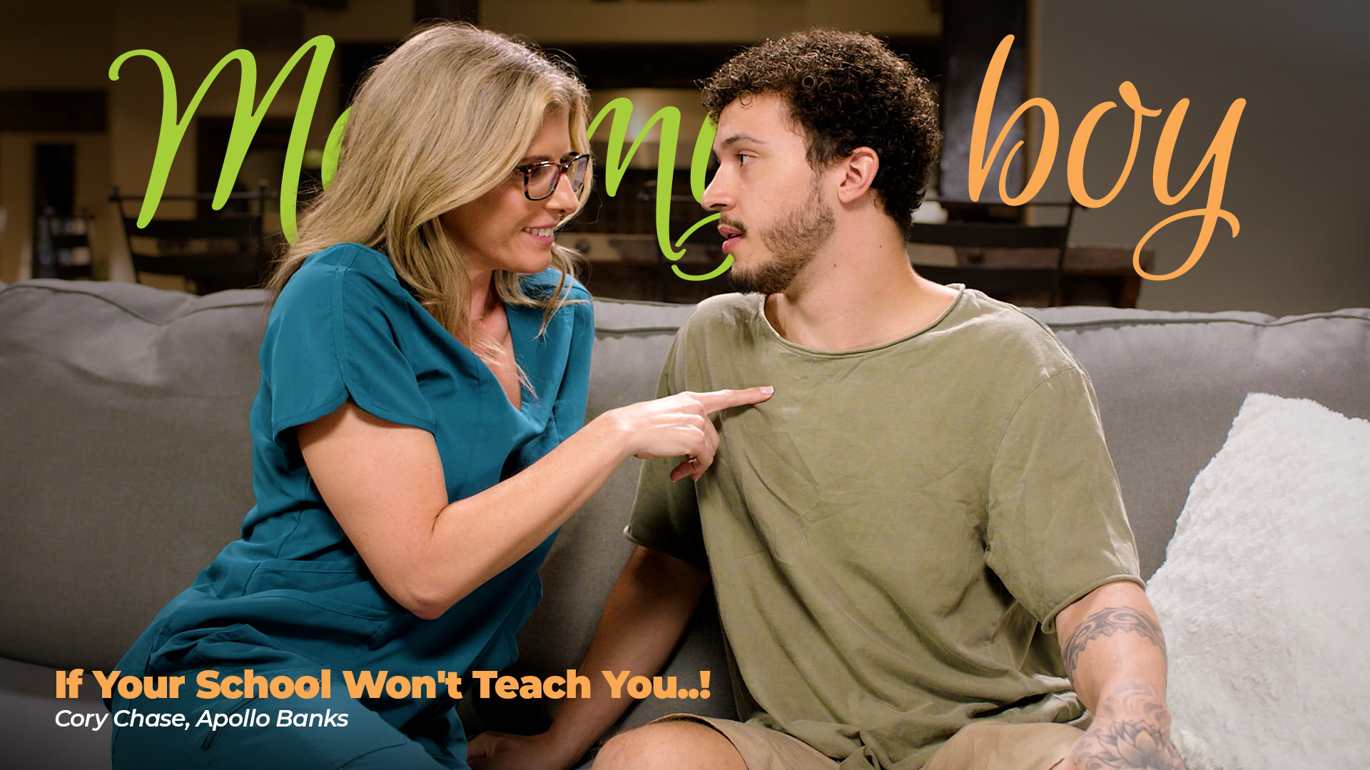 AdultTime MommysBoy Cory Chase, Apollo Banks – If Your School Won’t Teach You..!