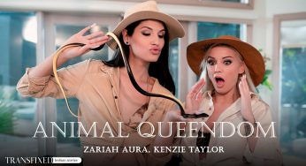 AdultTime Transfixed Kenzie Taylor, Zariah Aura – Animal Queendom