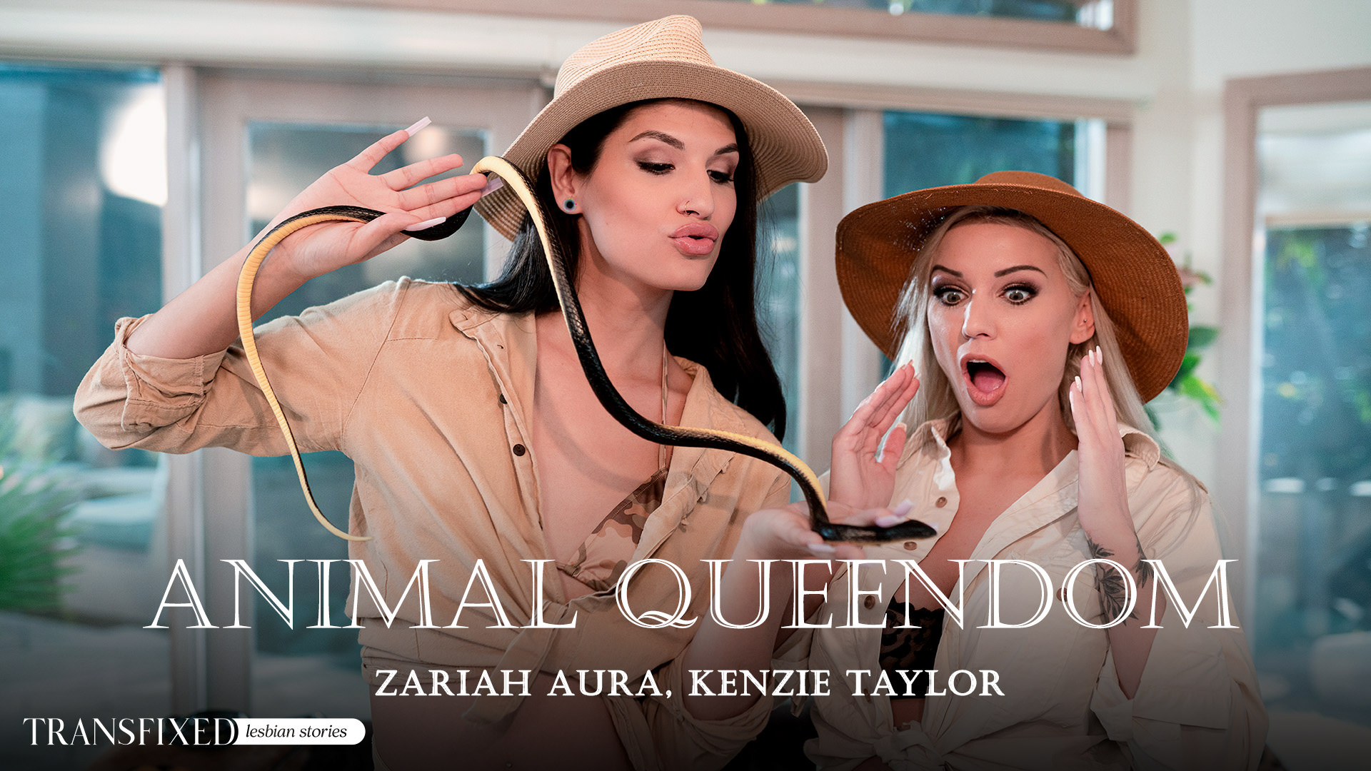 AdultTime Transfixed Kenzie Taylor, Zariah Aura – Animal Queendom