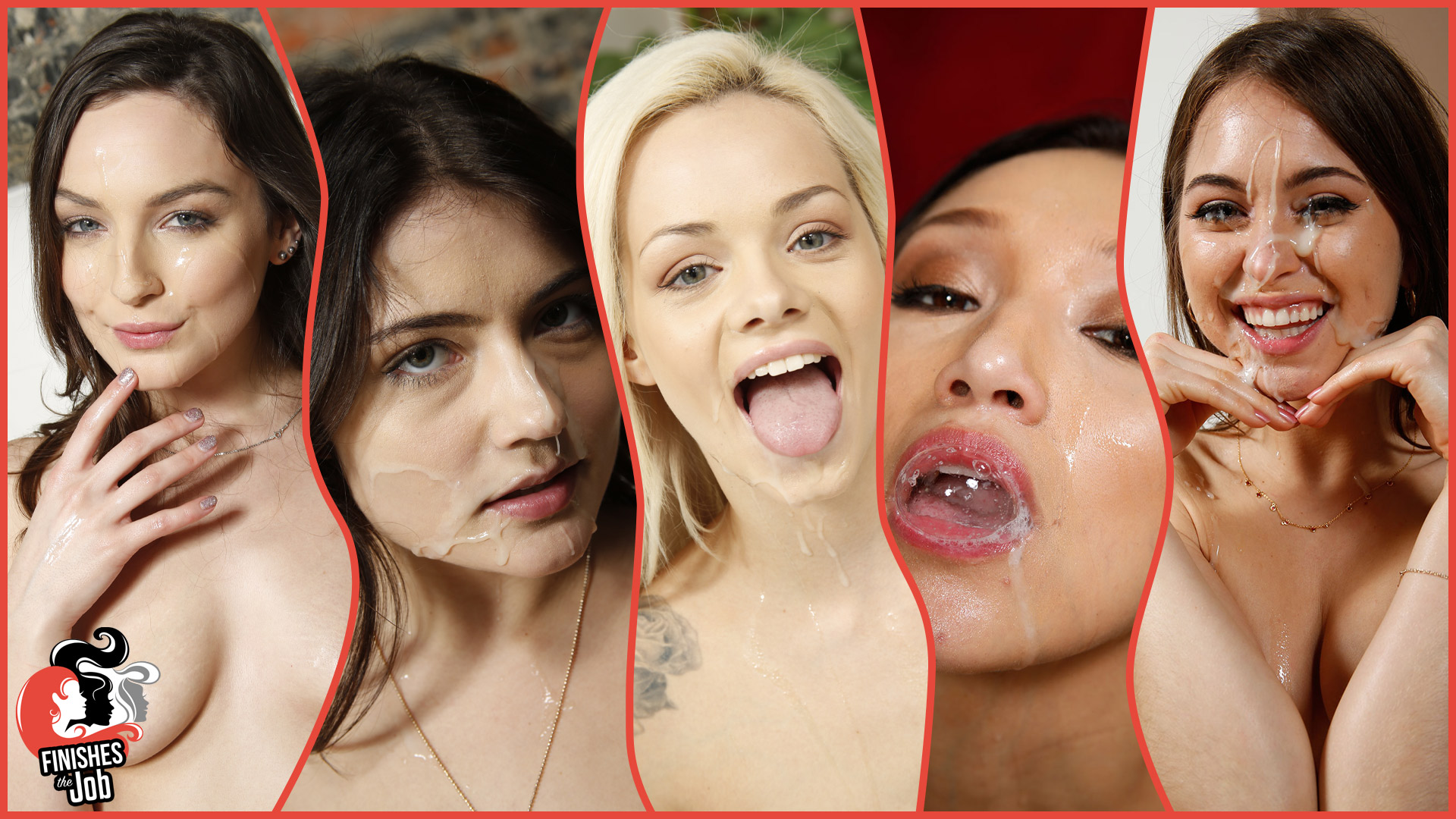 FinishesTheJob Vicki Chase, Riley Reid, Adria Rae, Elsa Jean, Pepper XO – Cumshot Compilation FTJ_015