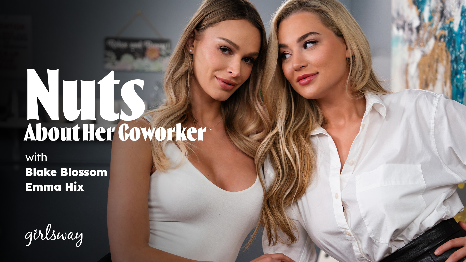 GirlsWay Emma Hix, Blake Blossom – Nuts About Her Coworker
