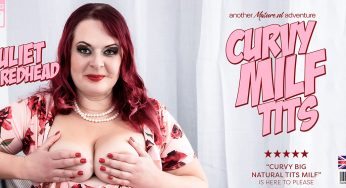 Mature.NL Juliet Redhead – Juliet Redhead is a thick curvy MILF with big natural tits about to please herself while you watch