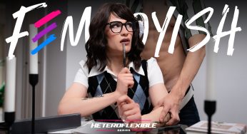 Femboyish Leo Louis, Tootsy – Young Buck Bends Over Femboy Nerd For Study Break