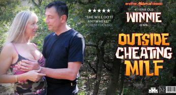 Mature.NL Diether von Stein, Winnie – Winnie is a 41 year MILF who fucks a cheating husband in the forest near by