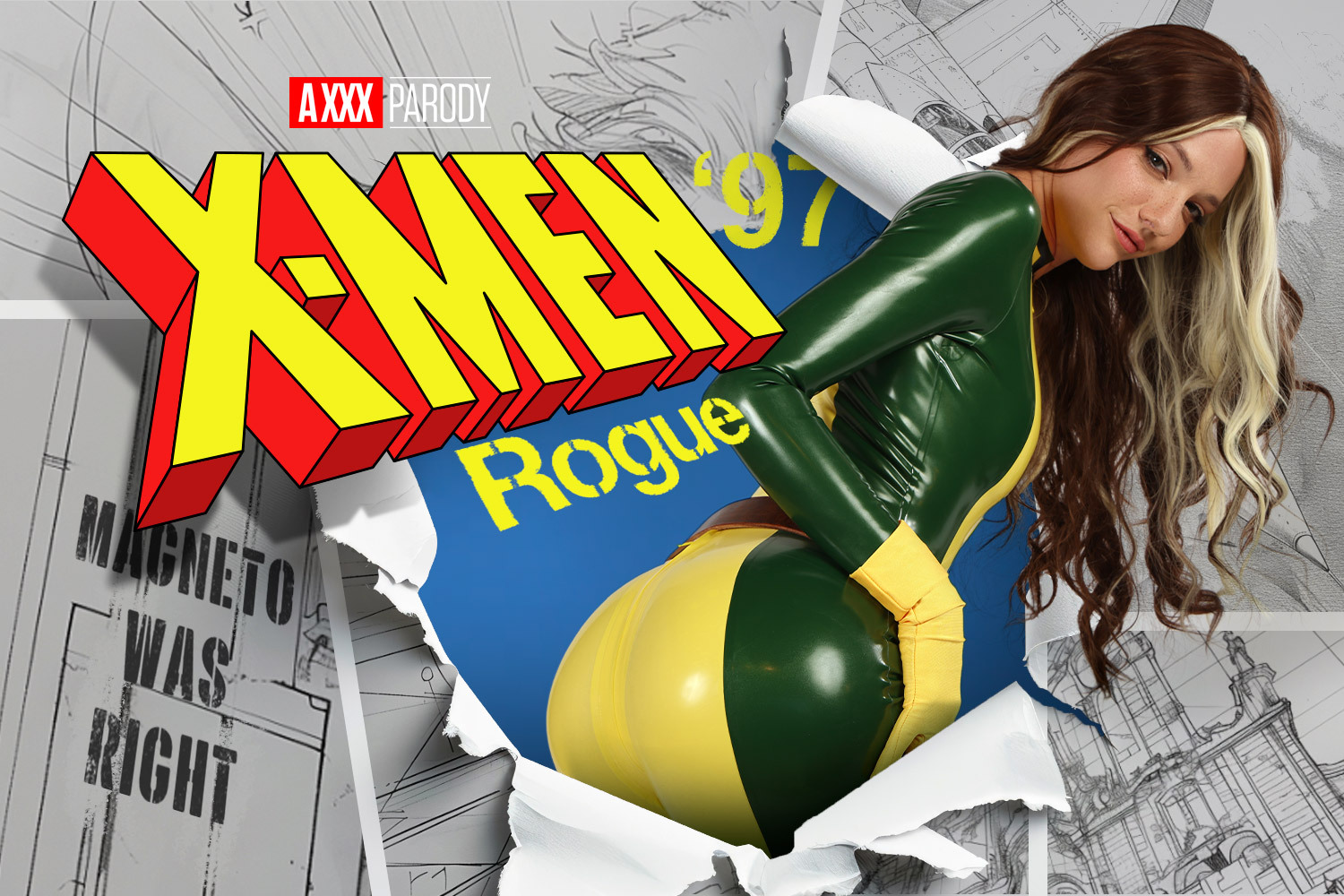 VRCosplayX Kenna James – X-Men 97′: Rogue A XXX Parody