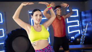 FitnessRooms Nelly Kent, Liam Salvatore – Dance coach works a big hard muscle