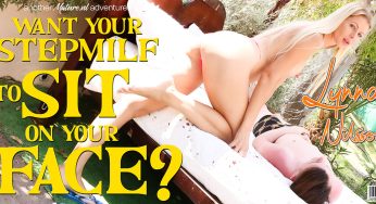 Mature.NL Lynna Nilsson, Sam Bourne – 39 year old Lynna Nilsson is my hot big nippled stepMILF who loves to facesit me in the garden