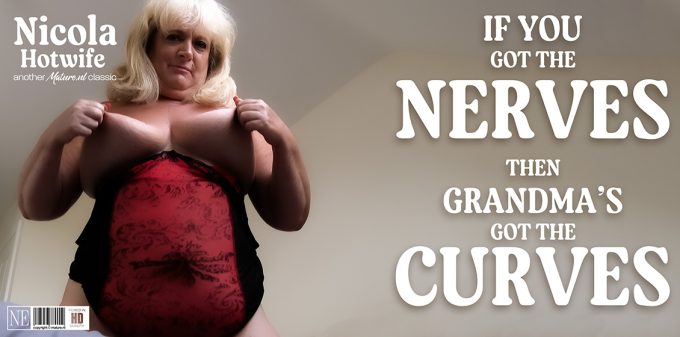 Mature.NL Nicola Hotwife – British, curvy grandma Nicola Hotwife loves to masturbate at home in bed when she’s alone