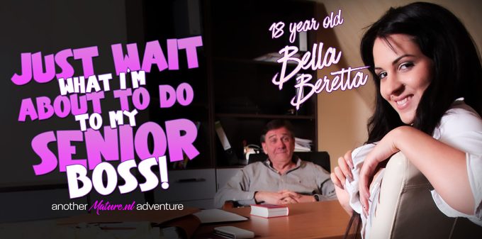 Mature.NL Bella Beretta, Randy – British 62 year old boss gets seduced by his hot 18 year old Hungarian teen employer Bella Beretta