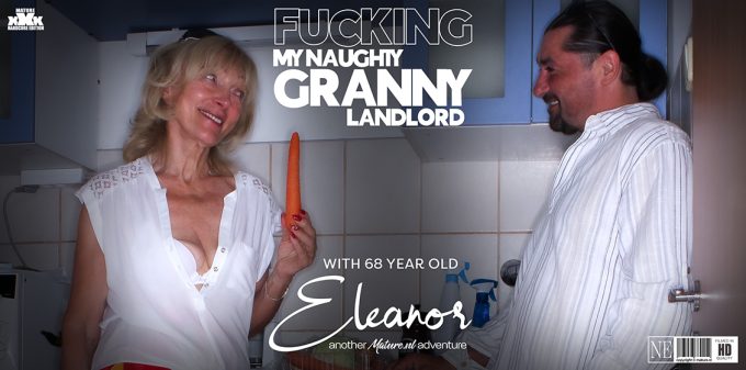 Mature.NL Eleanor, Leslie Taylor – Lucky to fuck my skinny 68 year old granny landlord Eleanor in her house when her husband just left