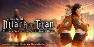 VRConk Melody Marks, Nicole Doshi – Attack on Titan (A Porn Parody)
