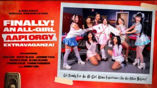 GirlsWay Avery Black, Kimmy Kimm, Lulu Chu, Connie Perignon, Phoebe Kalib, Marica Hase, Jasmine Teaa, Alona Bloom – Finally! … An All-Girl Asian Orgy Extravaganza