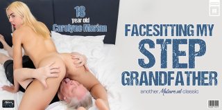 Mature.NL Carolyne Marian, Hans – Grandpa has a facesit fetish and his step granddaughter Carolyne Marian loves to ride his face