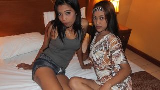 AsianSexDiary Ashley B, Nicole – Cute Petite Friend Chickens Out