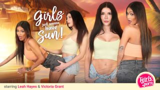 TGirlsPorn Leah Hayes, Victoria Grant – Girls Just Wanna Have Sun!