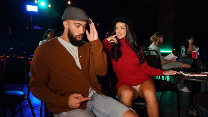 RealityKings CrazyCollegeGFs Evelin Stone, James Angel – Poetry Slam Bam Sex
