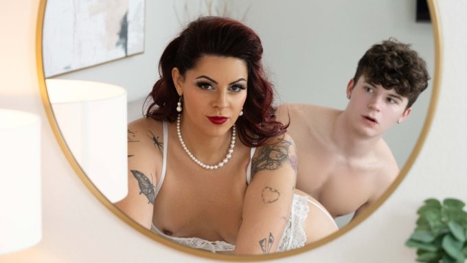 TransAngelsNetwork TransAngels June Ferrari, Silas Brooks – Experienced MILF Offers Stepson JOI