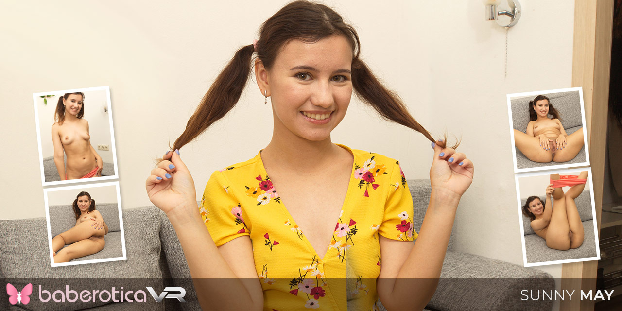 BaberoticaVR-Cute And Tiny Teen Sunny May Wants To Be A Pornstar-Sunny May