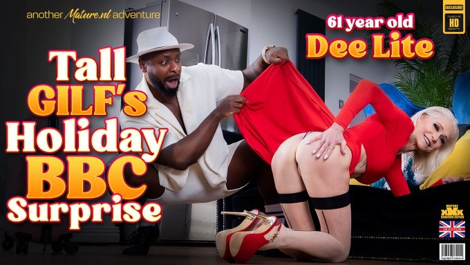 Before going on a holiday, 61 year old GILF Dee Lite is having a big black cock to get in the mood Axel Reigns, Dee Lite