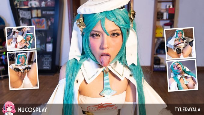 Horny Cosplay Hottie Tyler Ayala Gets A Messy Facial Tyler Ayala