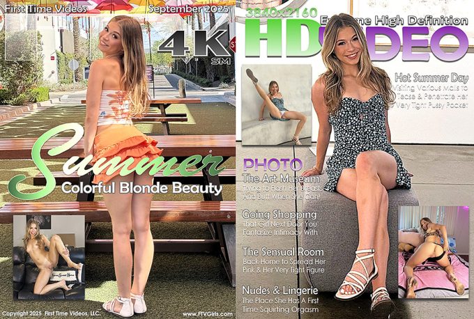 Colorful Blonde Beauty Summer