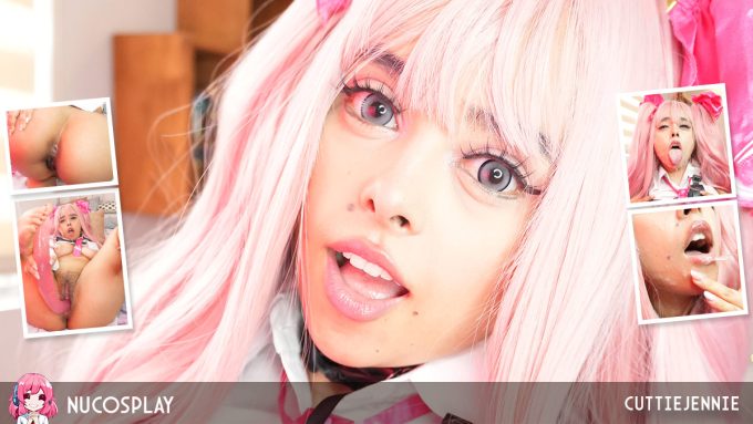 Cuttie Jennie Gives Herself A Mouthpie With A Cumming Dildo Cuttie Jennie