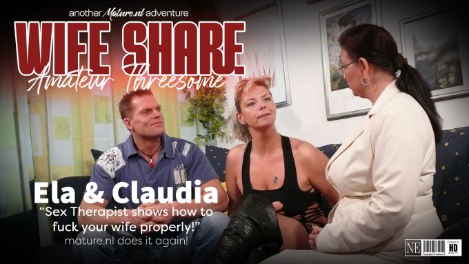 Sex Therapist Ela Teaches a Husband How to Fuck His Wife in Real Amateur Threesome Claudia W., Ela