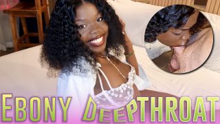 Ebony Deepthroat White Cock Love Babrah